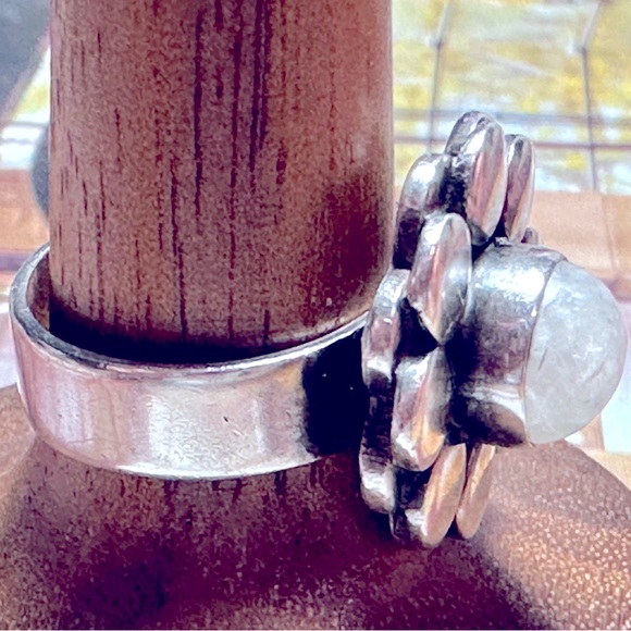 Cocktail ring 925 Sterling Silver Ring size 6 - Picture 7 of 8